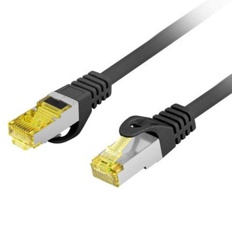 Cable red lanberg latiguillo cat.6a s - ftp lszh cu 2m negro fluke pas