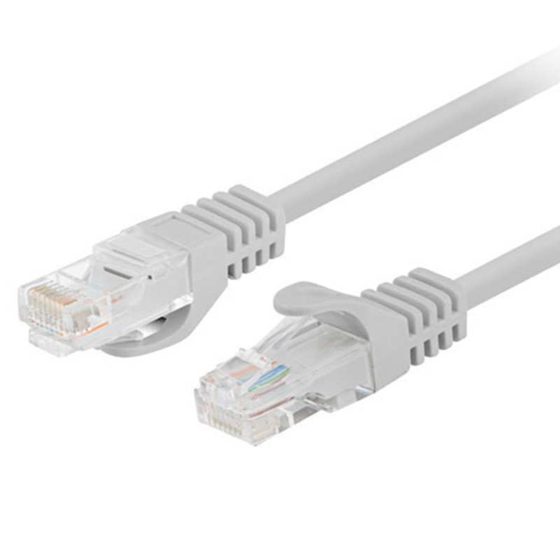 Cable red lanberg latiguillo cat.6 u - utp 7.5m gris fluke passed