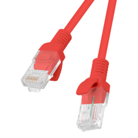 Lanberg PCU5-10CC-0300-R cable de red Rojo 3 m Cat5e U/UTP (UTP)