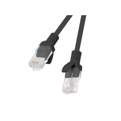 Cable red lanberg latiguillo cat.6 utp 0.25m negro fluke passed