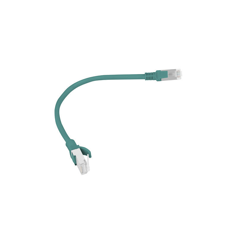 Cable red lanberg latiguillo cat.6 utp 0.25m verde fluke passed