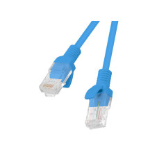 Cable red lanberg latiguillo cat.6 utp 1m azul fluke passed