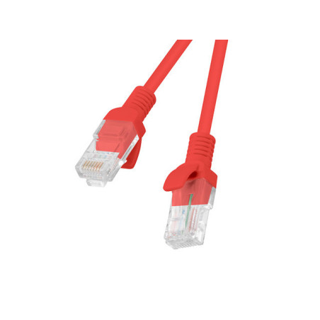 Cable red lanberg latiguillo cat.6 utp 1m rojo fluke passed