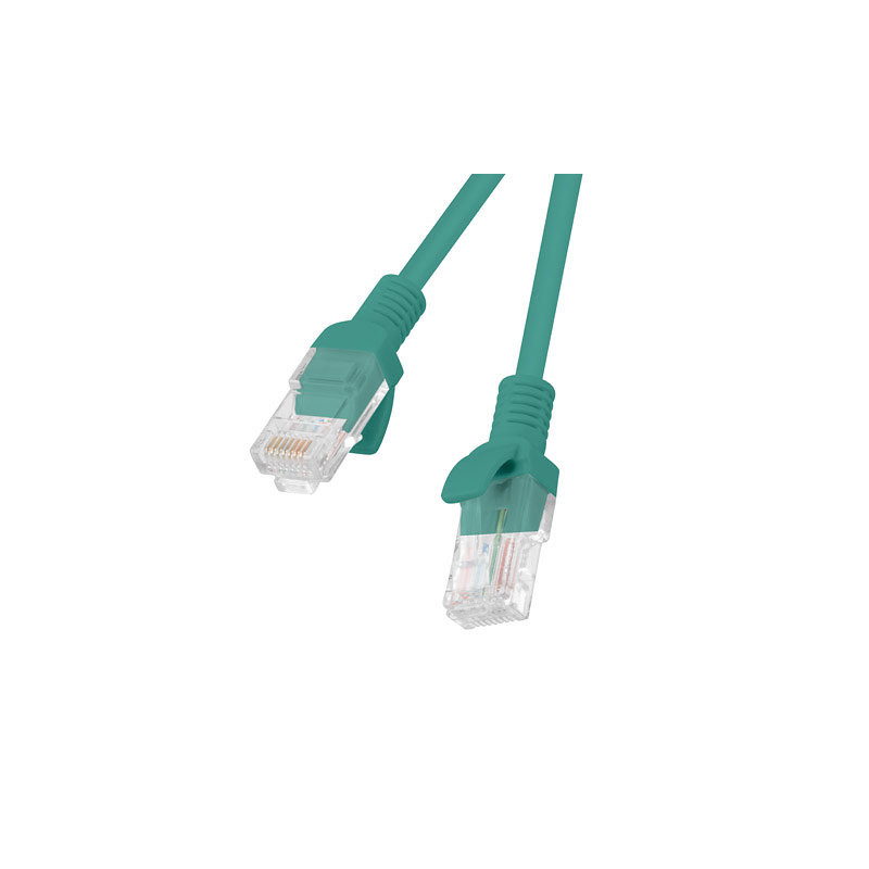 Cable red lanberg latiguillo cat.6 utp 2m verde fluke passed