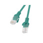 Cable red lanberg latiguillo cat.6 utp 2m verde fluke passed
