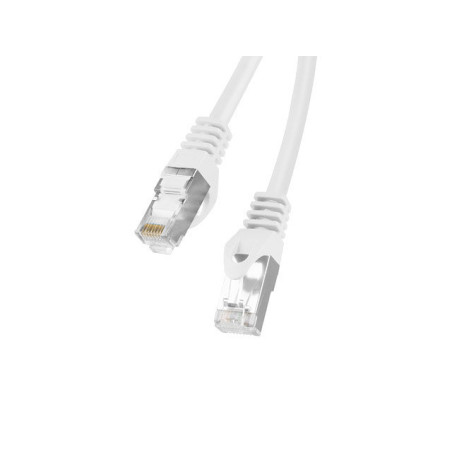 Cable red lanberg latiguillo cat.6 ftp 0.5m blanco fluke passed