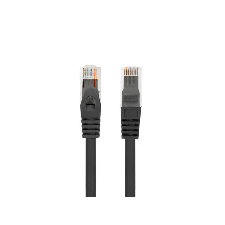 Cable red lanberg latiguillo cat.6 utp lszh cu 0.25m negro fluke passe