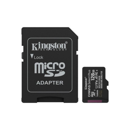 Tarjeta memoria micro secure digital sdxc 128gb kingston canvas select