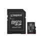 Tarjeta memoria micro secure digital sdxc 128gb kingston canvas select plus clase 10 uhs - 1 + adaptador sd