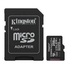 Tarjeta memoria micro secure digital sdxc 256gb kingston canvas select
