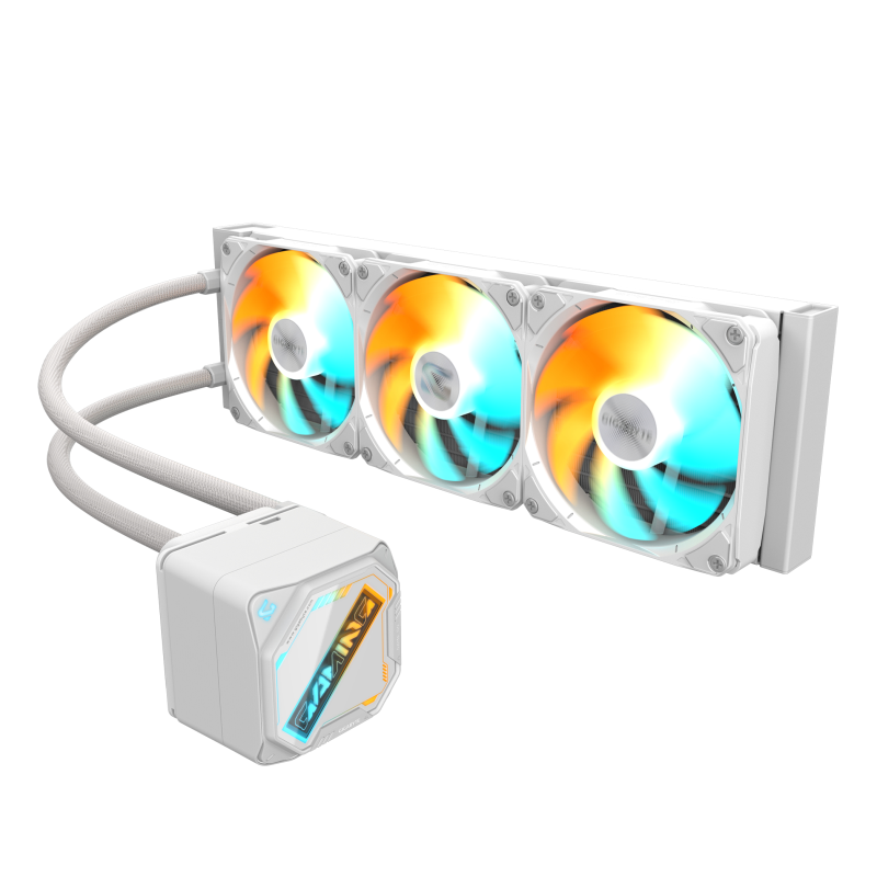 GIGABYTE GAMING 360 ICE Refrigeración Líquida para CPU - 3x120 mm Ventiladores ARGB, Mecanismo de enclavamiento deslizante, DAIS