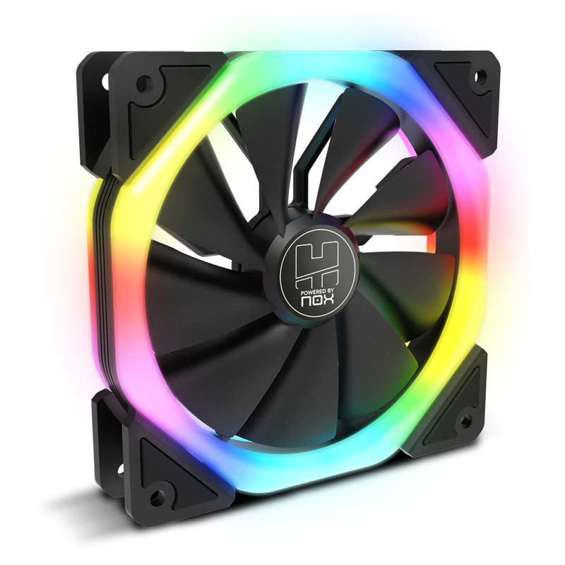 NOX Hummer S-Fan Carcasa del ordenador Ventilador 12 cm Negro