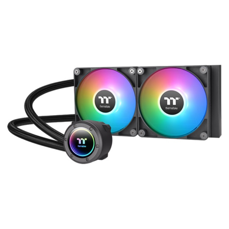 Thermaltake TT TH240 ARGB Procesador Sistema de refrigeración líquida todo en uno 12 cm Negro 1 pieza(s)