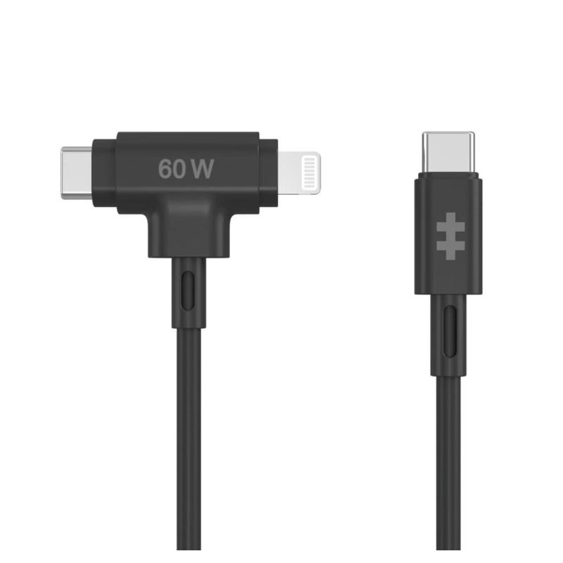 HYPER HyperJuice cable USB USB 2.0 1,5 m USB C USB C/Lightning Negro
