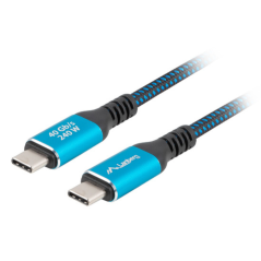 Lanberg CA-CMCM-45CU-0010-BK cable USB USB 3.2 Gen 2 (3.1 Gen 2) 1 m U