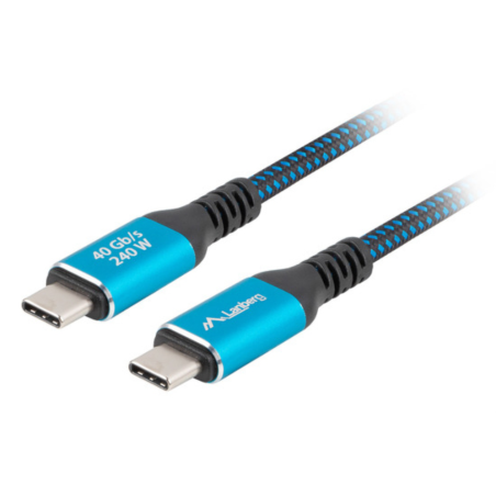 Lanberg CA-CMCM-45CU-0010-BK cable USB USB 3.2 Gen 2 (3.1 Gen 2) 1 m U