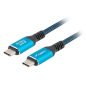 Lanberg CA-CMCM-45CU-0010-BK cable USB USB 3.2 Gen 2 (3.1 Gen 2) 1 m USB C Negro, Azul