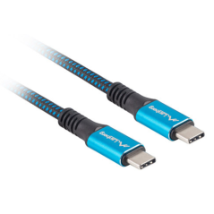 Lanberg CA-CMCM-45CU-0012-BK cable USB USB4 Gen 2x2 0,12 m USB C Negro