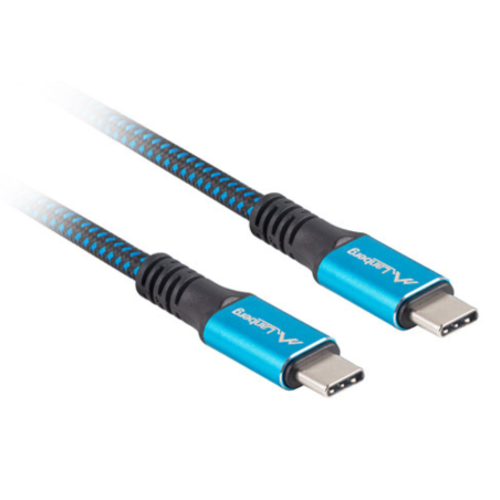 Lanberg CA-CMCM-45CU-0012-BK cable USB USB4 Gen 2x2 0,12 m USB C Negro