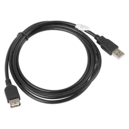 Lanberg CA-USBE-10CC-0018-BK cable USB USB 2.0 1,8 m USB A Negro