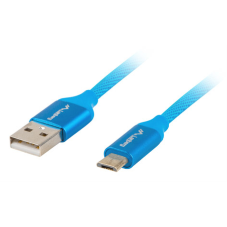 Lanberg CA-USBM-20CU-0010-BL cable USB USB 2.0 1 m Micro-USB A USB A A