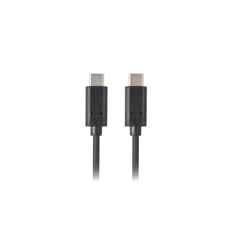 Cable usb lanberg 2.0 macho - usb tipo c macho 1.8m negro