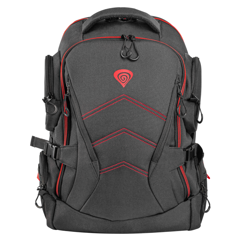 GENESIS Pallad 550 43,9 cm (17.3) Mochila Negro, Rojo