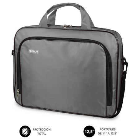 SUBBLIM Maletín Ordenador Oxford Laptop Bag 11-12,5 Grey