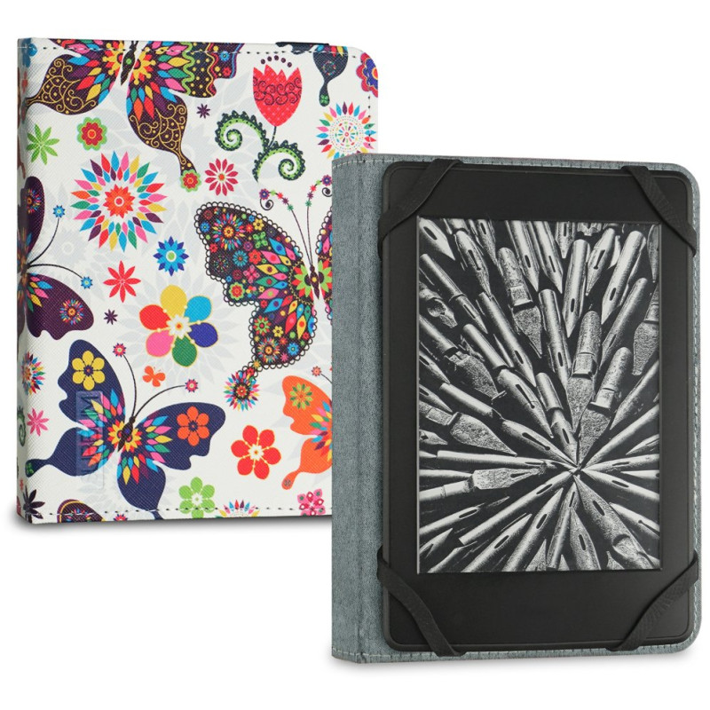 SUBBLIM Funda Libro Electrónico Clever Ebook Case 6 Mariposas