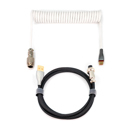 Phoenix kioru cable aviador en espiral con conector tipo c para teclad