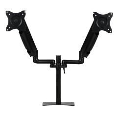 Brazo articulado soporte doble monitor ajustable 27 pulgadas vesa 75 x