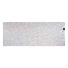 Phoenix sizigia alfombrilla premium de fieltro para escritorio gris xl