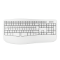 Phoenix k201 teclado ergonómico inalámbrico 2.4ghz blanco