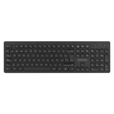 Teclado inalambrico qwerty phoenix k200 negro delgado