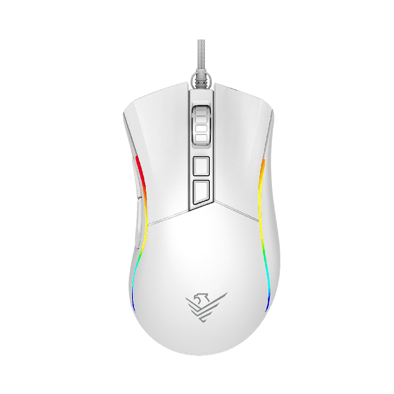 Ratón phoenix gaming void 12000 dpi de alto rendimiento blanco rgb usb configurable