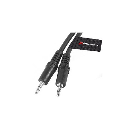 Cable de audio mini jack 3.5 mm m - m estéreo de 5 m