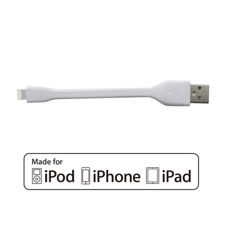 Cable phoenix usb a lightning certificado mfi apple 10 cm
