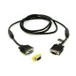 Cable svga d - sub15 de 3 m - m - h con adaptador m - m