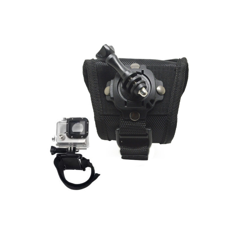 Accesorio soporte muñeca ajustable con rotacion velcro de 360 phoenix para camaras sport gopro hero 4 - 3+ - 3 - 2 - 1 de color 