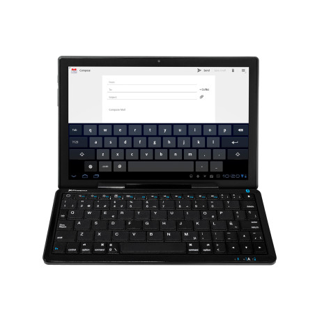 Mini teclado bluetooth con soporte para tablet y movil smartphone univ