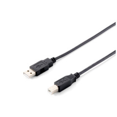 Cable impresora equip usb a - usb b - macho - macho - 1.8m - negro
