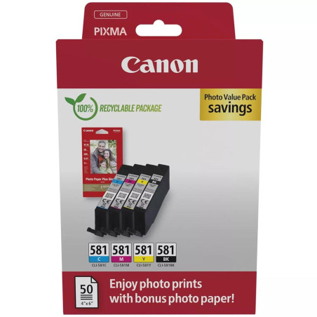 Multipack canon cli 581 bk - c - m - y