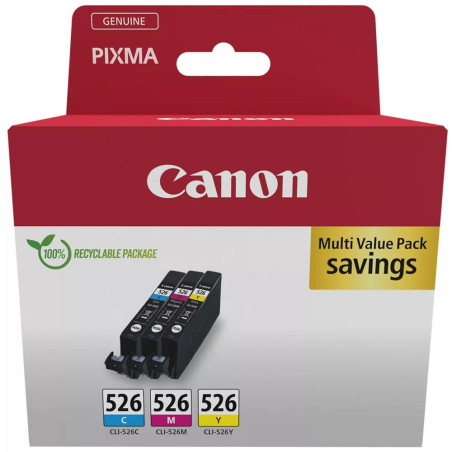 Multipack canon cli - 526 c - m - a mg5150 - mg5250 - mg6150 - mg8150 