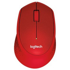 Mouse raton logitech m330 optico wireless inalambrico silent plus rojo