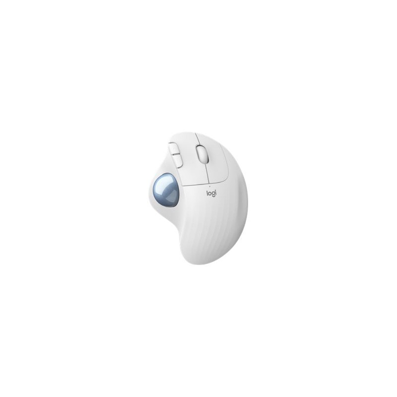 Mouse raton logitech ergo m575 bluetooth wireless blanco