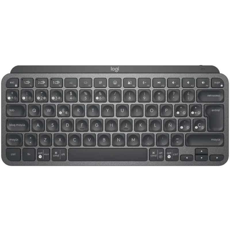 Teclado logitech mx keys mini grafito wireless inalambrico español bateria