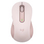 Mouse raton logitech m650 grande optico wireless inalambrico rosa
