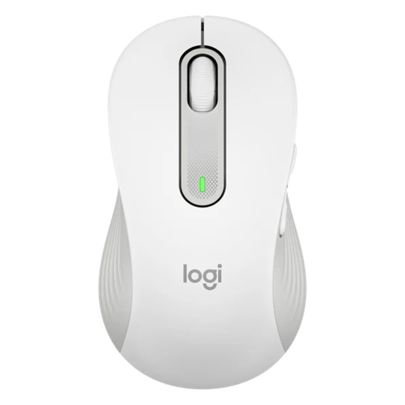 Mouse raton logitech m650 para zurdos optico wireless inalambrico blanco crudo