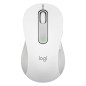 Mouse raton logitech m650 para zurdos optico wireless inalambrico blanco crudo