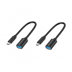 Adaptador usb tipo c a usb tipo a conceptronic 20cm - macho - hembra -
